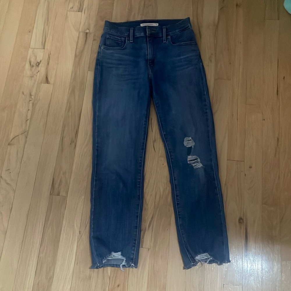 Levi Jeans Style High Rise Straight Crop